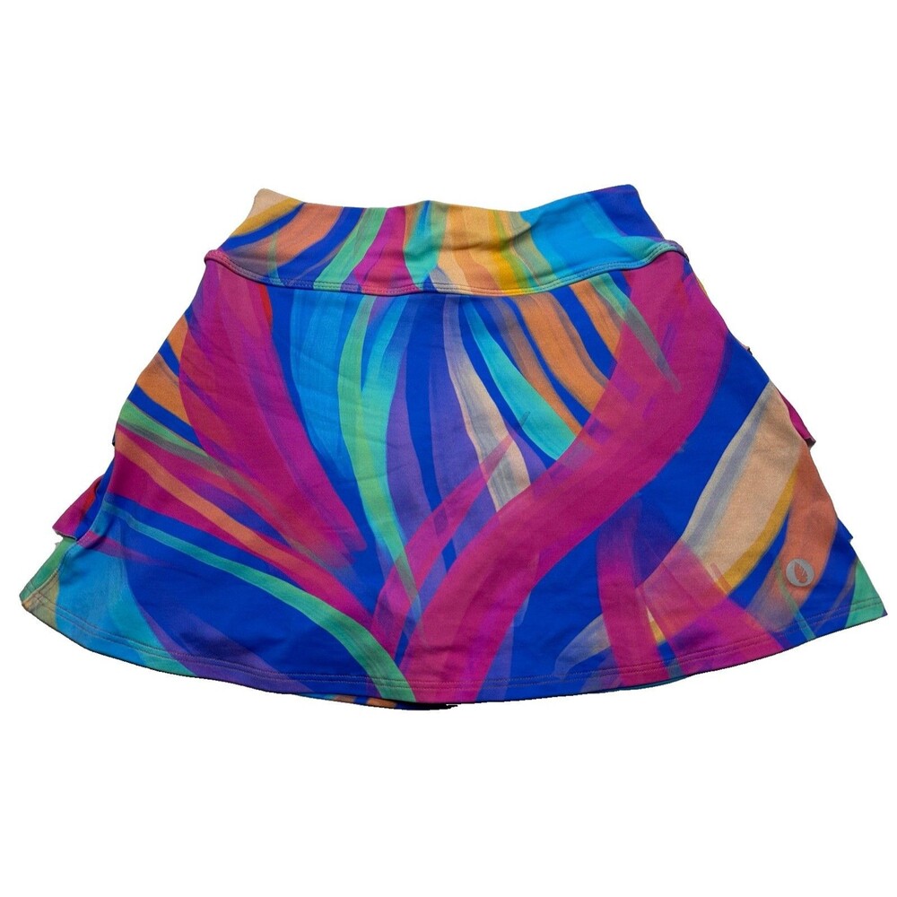 Women's DonaJo Brand Shakira Skort Skirt Size 1 (Small) Multi-color
